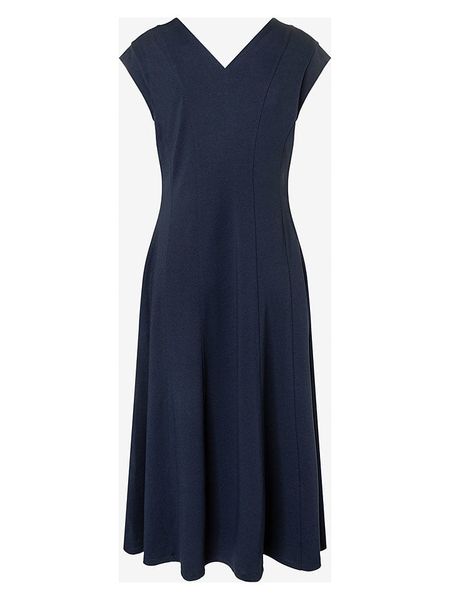 More & More Sukienka w kolorze granatowym rozmiar: 40. Niebieskie sukienki More & More, bez wzorów, bez kołnierzyka, bez ramiączek, midi. Za 219.95 zł.