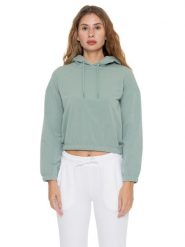Bluza z kapturem damska Never Without. Zielone bluzy LEONE 1947 APPAREL, l, bez wzorów, z kapturem. Za 294.70 zł.