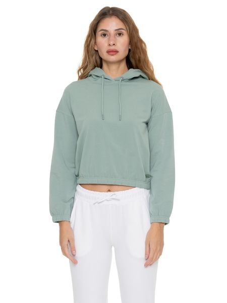 Bluza z kapturem damska Never Without. Zielone bluzy LEONE 1947 APPAREL, l, bez wzorów, z kapturem. Za 294.70 zł.