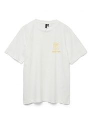 Vero Moda Koszulka w kolorze białym rozmiar: M. Białe bluzki Vero Moda, m, bez wzorów, z bawełny, bez kołnierzyka, bez ramiączek. Za 86.22 zł.