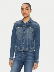Tommy Jeans Kurtka jeansowa Vivianne DW0DW20158 Granatowy Regular Fit. Niebieskie kurtki Tommy Jeans, xl, bez wzorów, z bawełny, bez kaptura. Za 289.99 zł.