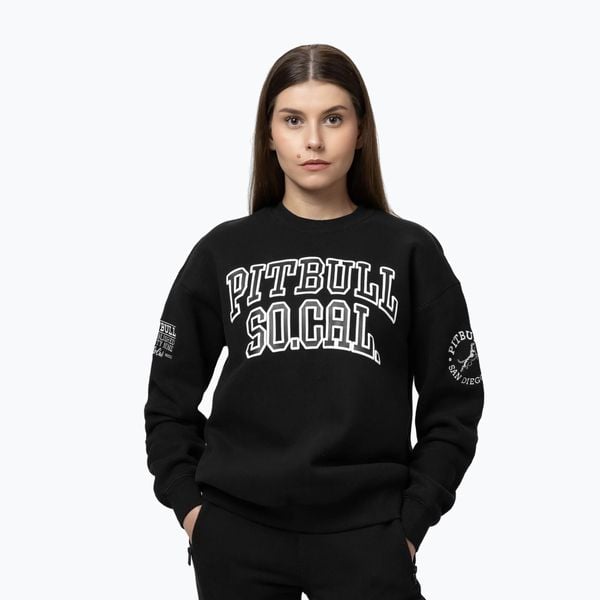 Bluza damska Pitbull Crewneck Fiora. Czarne bluzy PITBULL, l, bez wzorów, z bawełny, bez kaptura. Za 169.99 zł.