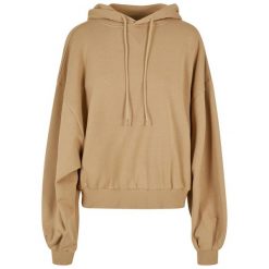 Damska Bluza Z Frotte Organic Oversized Hoodie. Brązowe bluzy Urban Classics, s, bez wzorów, bez kaptura. Za 275.99 zł.