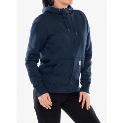 Bluza damska Carhartt Clarksburg Zip Sweatshirt. Niebieskie bluzy Carhartt, xs, bez wzorów, bez kaptura. Za 277.99 zł.