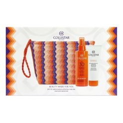 Collistar ZESTAW NAWILŻAJĄCE MLECZKO DO OPALANIA TWARZ/CIAŁO SPF SPF 30 + NAWILŻAJĄCY KREM PO OPALANIU + KOSMETYCZKA Zestawy prezentowe 1 ct Damski. Kremy do opalania Collistar. Za 153.55 zł.