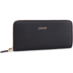 Duży Portfel Damski LIU JO - Xl Zip Around N19177 E0086 Nero 22222. Czarne portfele Liu Jo, bez wzorów, ze skóry ekologicznej. W wyprzedaży za 249.00 zł.
