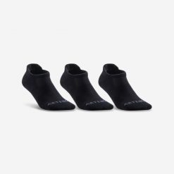 Skarpety sportowe tenis DECATHLON RS500 Lowedge niskie 3 pary. Białe obuwie sportowe ARTENGO, bez wzorów, z bawełny. Za 39.99 zł.