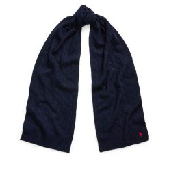 Szalik Polo Ralph Lauren. Niebieskie szaliki Polo Ralph Lauren, bez wzorów. Za 679.99 zł.