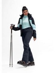 Maier Sports Spodnie softshellowe w kolorze granatowym rozmiar: 36. Niebieskie spodnie dresowe Maier Sports, bez wzorów, outdoorowe. Za 438.21 zł.