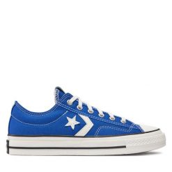 Trampki Converse. Niebieskie trampki Converse, bez wzorów, bez zapięcia. Za 239.99 zł.