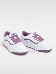 Vans Skórzane sneakersy "Hylan" w kolorze biało-fioletowym rozmiar: 37. Białe trampki Vans, bez wzorów, bez zapięcia. Za 180.91 zł.