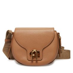 Torebka Furla. Brązowe listonoszki Furla, bez wzorów, bez dodatków. Za 1,769.00 zł.