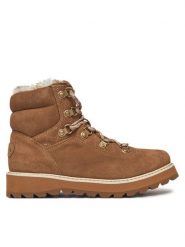 Roxy Trzewiki ARJB700758 Brązowy. Brązowe botki Roxy, bez wzorów, ze skóry, bez obcasa, na płaskiej podeszwie, bez zapięcia. Za 339.99 zł.