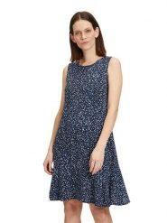 BETTY & CO Sukienka w kolorze granatowym rozmiar: 36. Niebieskie sukienki Betty & Co, bez wzorów, bez kołnierzyka, bez ramiączek, midi. Za 61.46 zł.