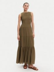 MICHAEL Michael Kors Sukienka letnia MS582VF7R3 Khaki Regular Fit. Brązowe sukienki MICHAEL Michael Kors, na lato, s, bez wzorów, z syntetyku, bez kołnierzyka, bez ramiączek. Za 1,099.00 zł.