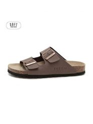 Teegu Klapki w kolorze brązowym rozmiar: 41. Brązowe klapki teegu, bez wzorów, z otwartym noskiem, bez obcasa. Za 121.99 zł.