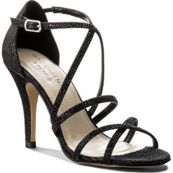 Sandały MENBUR - 07015 Black 0001. Czarne sandały Menbur, bez wzorów, z materiału, eleganckie, bez obcasa, na obcasie, bez zapięcia. W wyprzedaży za 199.00 zł.