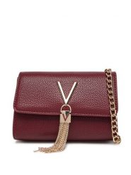 Valentino Torebka Divina VBS1R403G Bordowy. Czerwone torebki klasyczne Valentino, bez wzorów, ze skóry, bez dodatków. Za 329.99 zł.