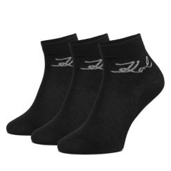 Skarpety długie KARL LAGERFELD. Czarne skarpety KARL LAGERFELD, bez wzorów. Za 129.99 zł.