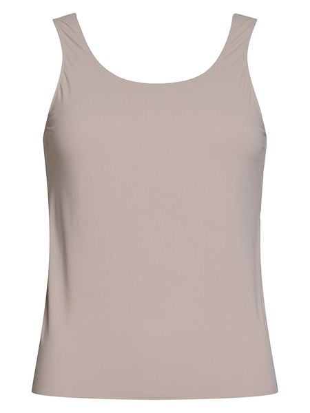 Rethinkit Top sportowy "Alma" w kolorze beżowym rozmiar: M. Brązowe koszulki sportowe Rethinkit, bez wzorów, z materiału, bez ramiączek, outdoorowe. Za 96.14 zł.