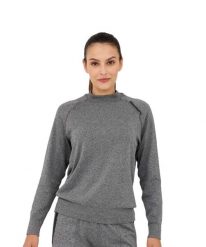 Bluza damska wełniana Brubeck OUTDOOR MERINO. Zielone bluzy Brubeck, s, bez wzorów, z materiału, bez kaptura. Za 249.00 zł.