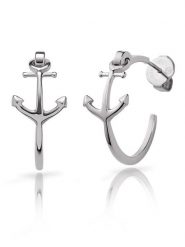 Paul Hewitt Kolczyki-półkreole rozmiar: onesize. Szare kolczyki Paul Hewitt, ze stali. Za 148.61 zł.