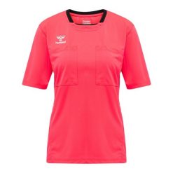 Koszulka sędziowska damska Hummel hml referee chevron. Czerwone bluzki Hummel, l, bez wzorów, sportowe, bez kołnierzyka, bez ramiączek. Za 193.50 zł.