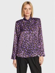 Nissa Koszula C13343 Fioletowy Regular Fit. Fioletowe koszule Nissa, bez wzorów, z syntetyku, bez kołnierzyka, bez ramiączek. Za 699.99 zł.