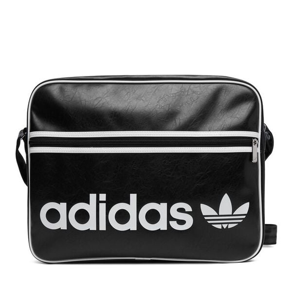 Torebka adidas. Czarne listonoszki Adidas, bez wzorów, bez dodatków. Za 200.99 zł.