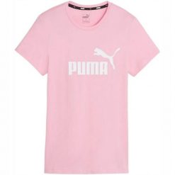 Damska Koszulka Z Logo Essential. Czerwone bluzki Puma, bez wzorów, sportowe, bez kołnierzyka, bez ramiączek. Za 120.99 zł.