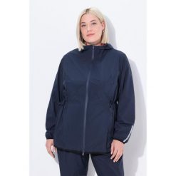 Damskie Kurtka przeciwdeszczowa woreczek podróżny wodoodporny. Niebieskie kurtki sportowe Ulla Popken, plus size, bez wzorów, z materiału, bez kaptura, trekkingowe. Za 389.99 zł.