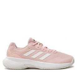 Buty do tenisa adidas. Czerwone obuwie sportowe Adidas, bez zapięcia, tenisowe. Za 209.99 zł.