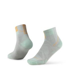 Skarpetki Buff COOLNET® QUARTER SOCK CQ SEAGROVE. Zielone skarpety Buff, bez wzorów, z elastanu. Za 99.90 zł.