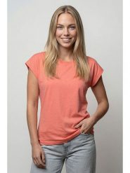 Alife and kickin Koszulka "Sigrid" w kolorze koralowym rozmiar: XS. Czerwone bluzki Alife and Kickin, xs, bez wzorów, z bawełny, bez kołnierzyka, bez ramiączek. Za 43.99 zł.