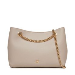 Torebka Calvin Klein. Brązowe torebki klasyczne Calvin Klein, bez wzorów, bez dodatków. Za 529.99 zł.
