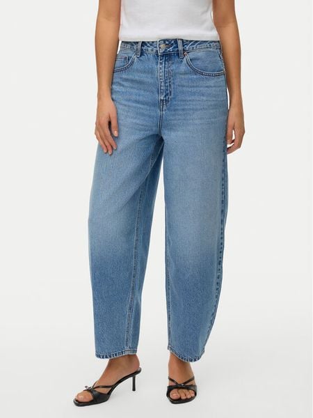 Vero Moda Jeansy Billie 10341198 Niebieski Barrel Fit. Niebieskie jeansy Vero Moda, bez wzorów. Za 166.99 zł.