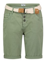 Stitch & Soul Bermudy w kolorze khaki rozmiar: XXL. Brązowe szorty Stitch & Soul, z aplikacjami, ze skóry, klasyczne. Za 97.74 zł.