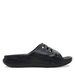 Klapki Teva. Czarne klapki Teva, bez wzorów, bez obcasa. Za 129.99 zł.