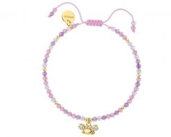 Bransoletka z mosiądzu pozłacana z cyrkoniami - krab. Bransoletki Artelioni, z cyrkonią, pozłacane. Za 139.00 zł.