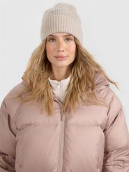 4F Czapka zimowa z pomponem damska - beżowa S. Brązowe czapki 4f, bez wzorów, z materiału. Za 69.99 zł.