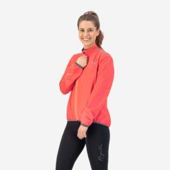 Damska kurtka wodoodporna Rogelli Essential. Brązowe kurtki sportowe Rogelli, xl, bez wzorów, bez kaptura, rowerowe. Za 329.00 zł.