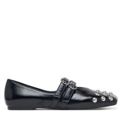 Baleriny Armani Exchange. Czarne baleriny Armani Exchange, bez wzorów, bez obcasa. Za 1,129.00 zł.