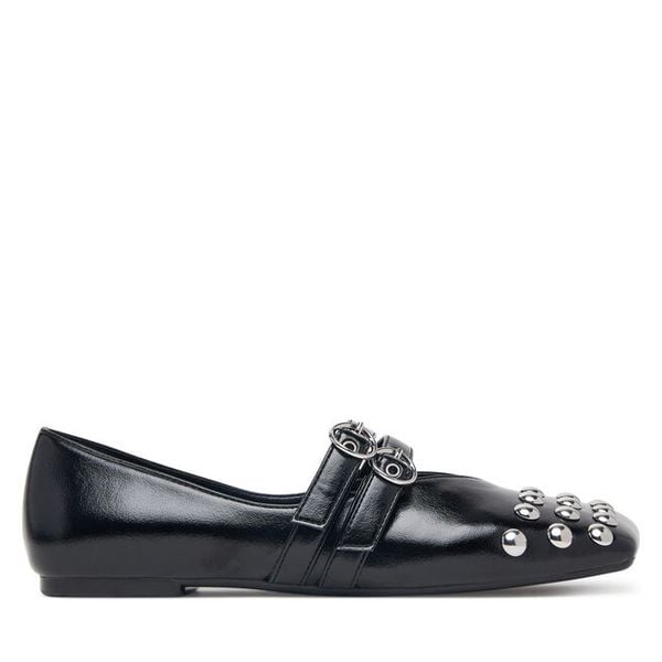 Baleriny Armani Exchange. Czarne baleriny Armani Exchange, bez wzorów, bez obcasa. Za 1,129.00 zł.