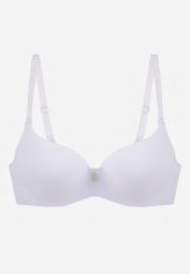 Biały Gładki Biustonosz Push Up z Aplikacją z Cyrkoniami Murita. Białe biustonosze Born2be, z aplikacjami. Za 29.99 zł.