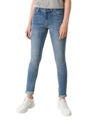 S.Oliver Dżinsy - Slim fit - w kolorze niebieskim rozmiar: 34/L30. Niebieskie jeansy S.Oliver, l, z aplikacjami, z podwyższonym stanem. Za 173.95 zł.