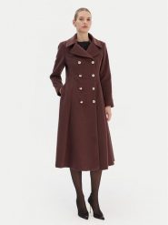 Rinascimento Płaszcz przejściowy CFC0126730003 Brązowy Regular Fit. Brązowe płaszcze Rinascimento, xs, bez wzorów, z syntetyku, bez kaptura. Za 1,059.00 zł.