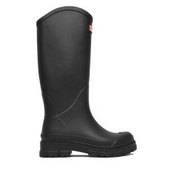 Kalosze Hunter. Czarne kalosze Hunter, bez wzorów. Za 349.99 zł.