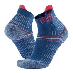Skarpety do biegania kobieta Sidas Run Anatomic Comfort Lady wysokosc kostki. Niebieskie skarpety SIDAS, bez wzorów. Za 99.00 zł.