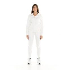 Bluza z zamek błyskawiczny na co dzień na siłownię. Białe bluzy LEONE 1947 APPAREL, m, bez wzorów, z dresówki, bez kaptura. W wyprzedaży za 191.56 zł.