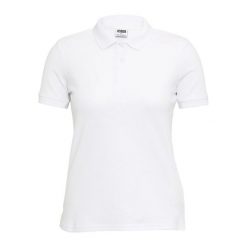 Koszulka Polo Damska Gładka. Białe koszulki polo Urban Classics, bez wzorów, bez ramiączek. Za 64.99 zł.